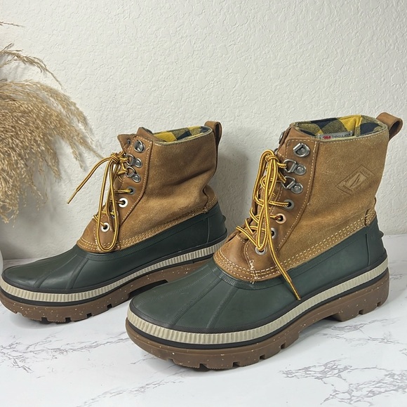 Sperry Other - SPERRY MEN'S ICE BAY TALL PAC BOOTS - OLIVE/TAN SIZE 10